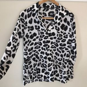 Spotted Button Up Blouse